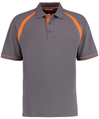 Polo Oak Hill (corte clsico) | Gris/Naranja