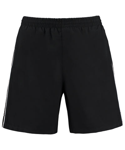 Pantaln corto de pista Gamegear® (corte clsico) | Negro/Blanco