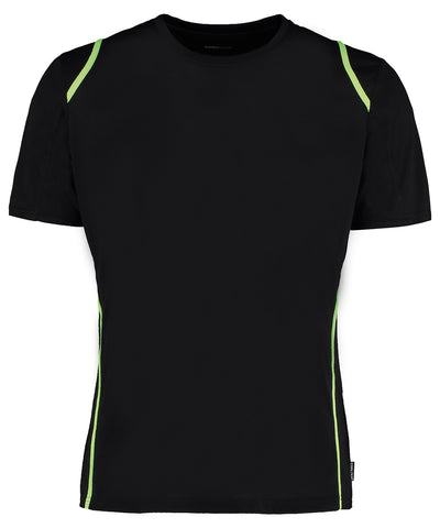 Camiseta de manga corta Gamegear® Cooltex® (corte regular) | Negro/Lima Fluorescente