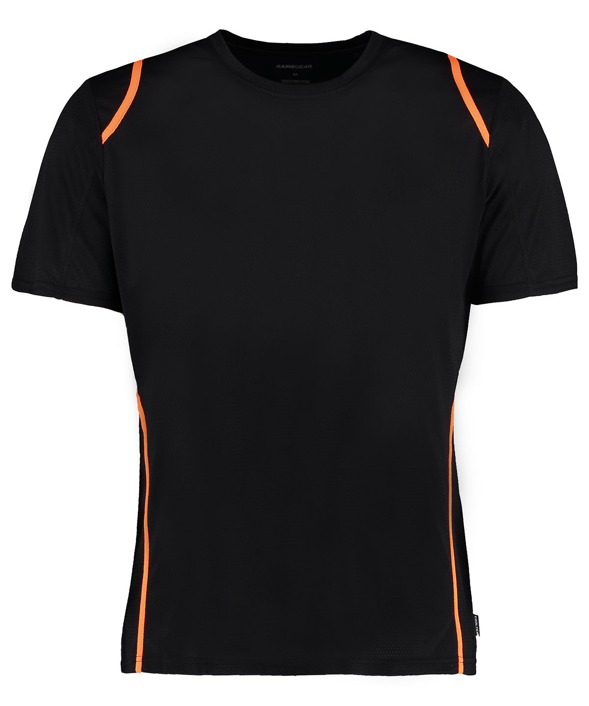 Camiseta de manga corta Gamegear® Cooltex® (corte regular) | Negro/Naranja Fluorescente