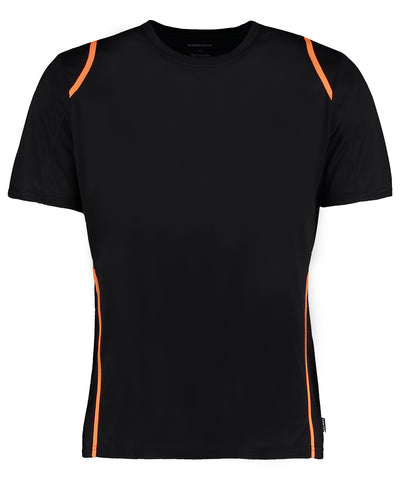 Camiseta de manga corta Gamegear® Cooltex® (corte regular) | Negro/Naranja Fluorescente