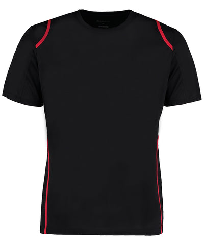 Camiseta de manga corta Gamegear® Cooltex® (corte regular) | Negro/Rojo