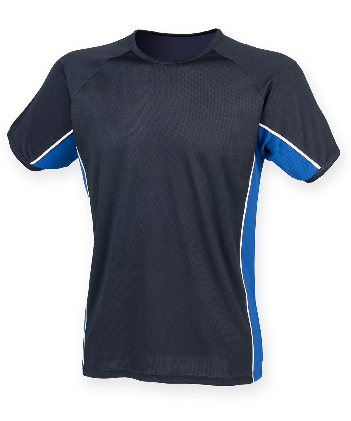 Camiseta de panel de rendimiento para nios | Azul Marino/Azul Real/Blanco