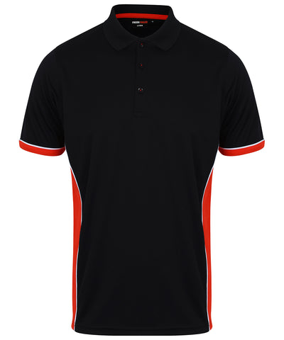 Panel polo | Negro/Rojo/Blanco