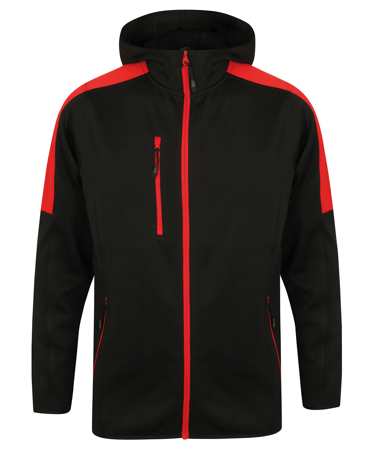 Active Softshelljacke | Schwarz/Rot