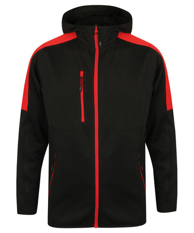 Chaqueta softshell activa | Negro/Rojo