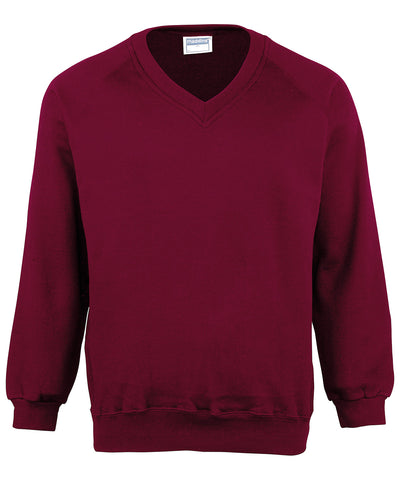 Coloursure V-Ausschnitt Sweatshirt | Burgund