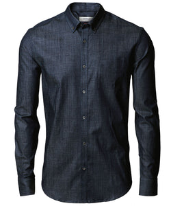 Camisa de denim Torrance ajustada y elegante | Azul Ail
