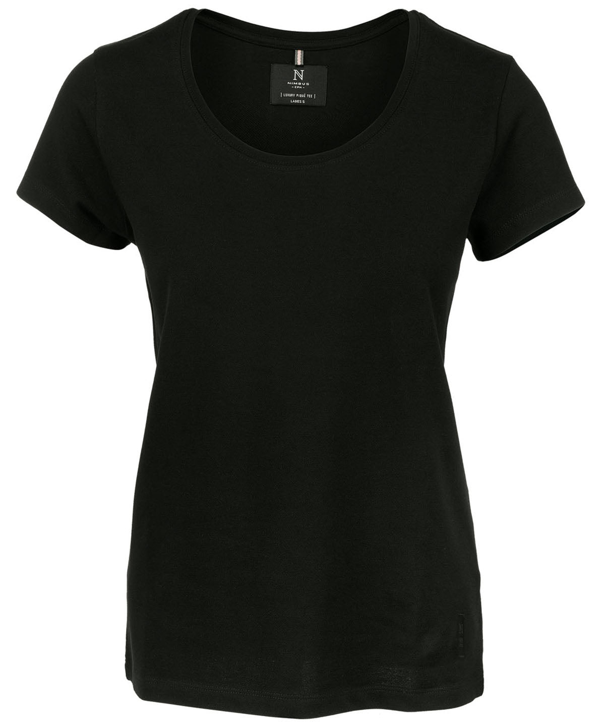Camiseta Danbury de piqu para mujer | Negro