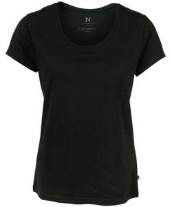 Montauk Damen Basic T-Shirt | Schwarz