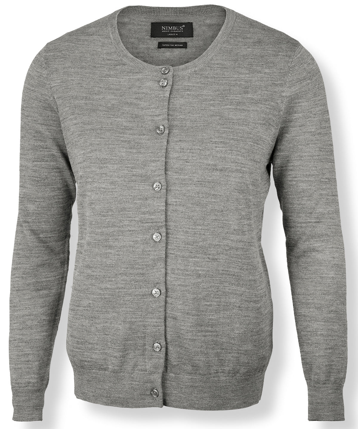 Phoenix Damen Luxus-Cardigan aus Merino-Mischgewebe | Heather Grey