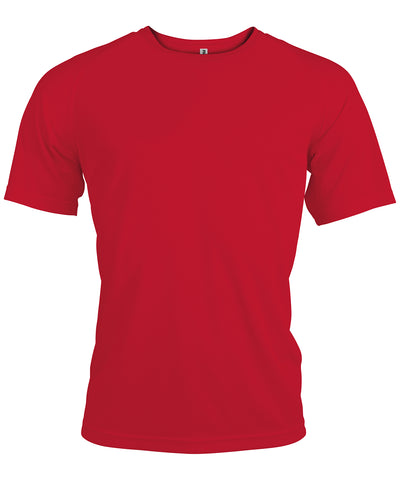 Camiseta deportiva de manga corta para hombre | Rojo