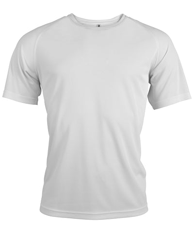 Camiseta deportiva de manga corta para hombre | Blanco