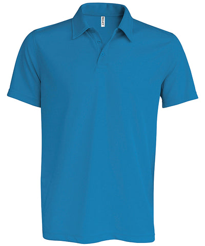 Camiseta polo de manga corta para hombre | Azul Agua