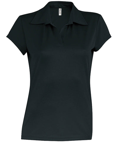Camiseta polo de manga corta para mujer | Negro