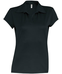 Camiseta polo de manga corta para mujer | Negro