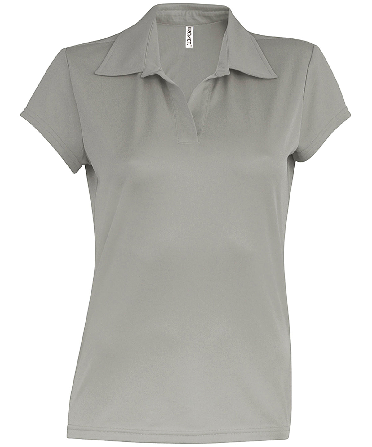 Camiseta polo de manga corta para mujer | Gris Fino