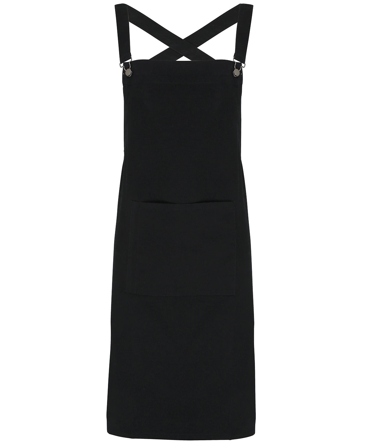 Delantal de barista con tirantes cruzados | Negro