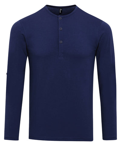 Camiseta de manga larga con mangas enrolladas | ndigo