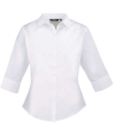 Blusa de manga abullonada para mujer | Blanco