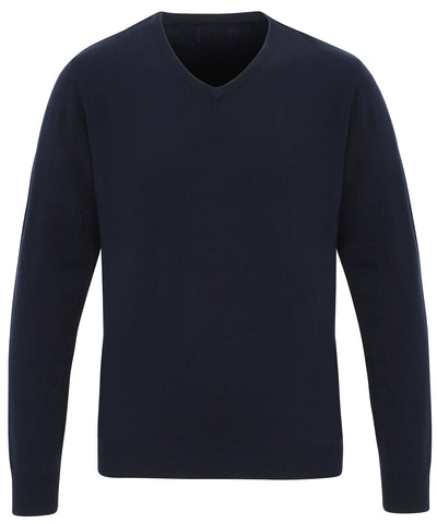 Essential Acryl-Pullover mit V-Ausschnitt | Marineblau