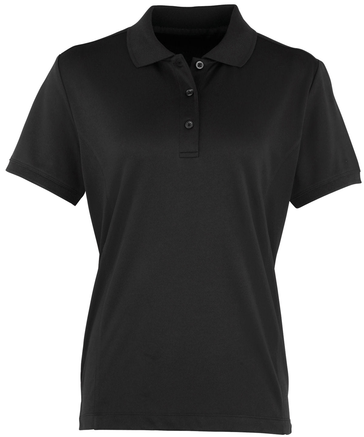 Polo piqu Coolchecker® para mujer | Negro