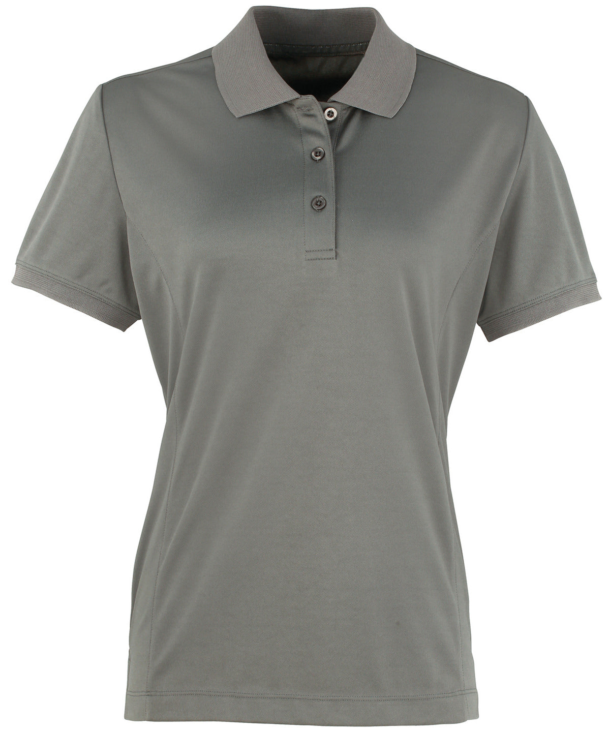 Coolchecker® Damen-Piqué-Polo | Dunkelgrau