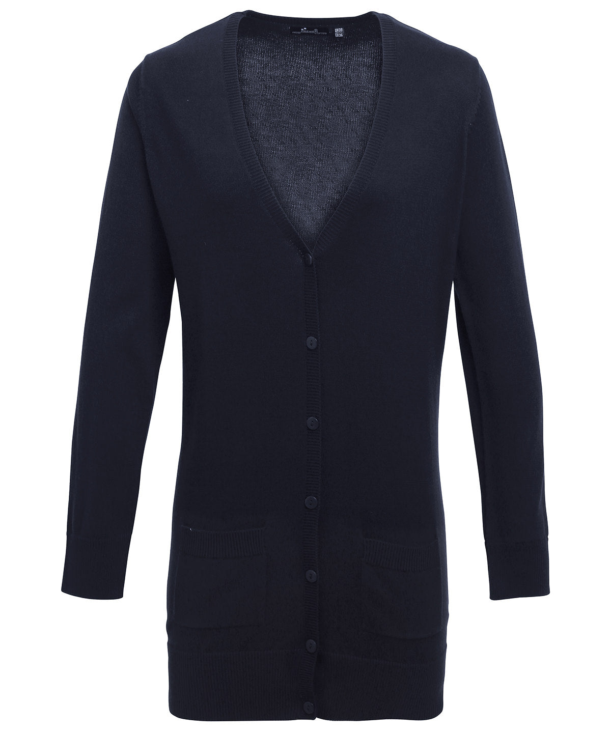 Langer Strickcardigan für Damen | Marineblau