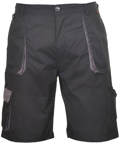 Portwest Texo Contrast Shorts (TX14) | Schwarz/Grau