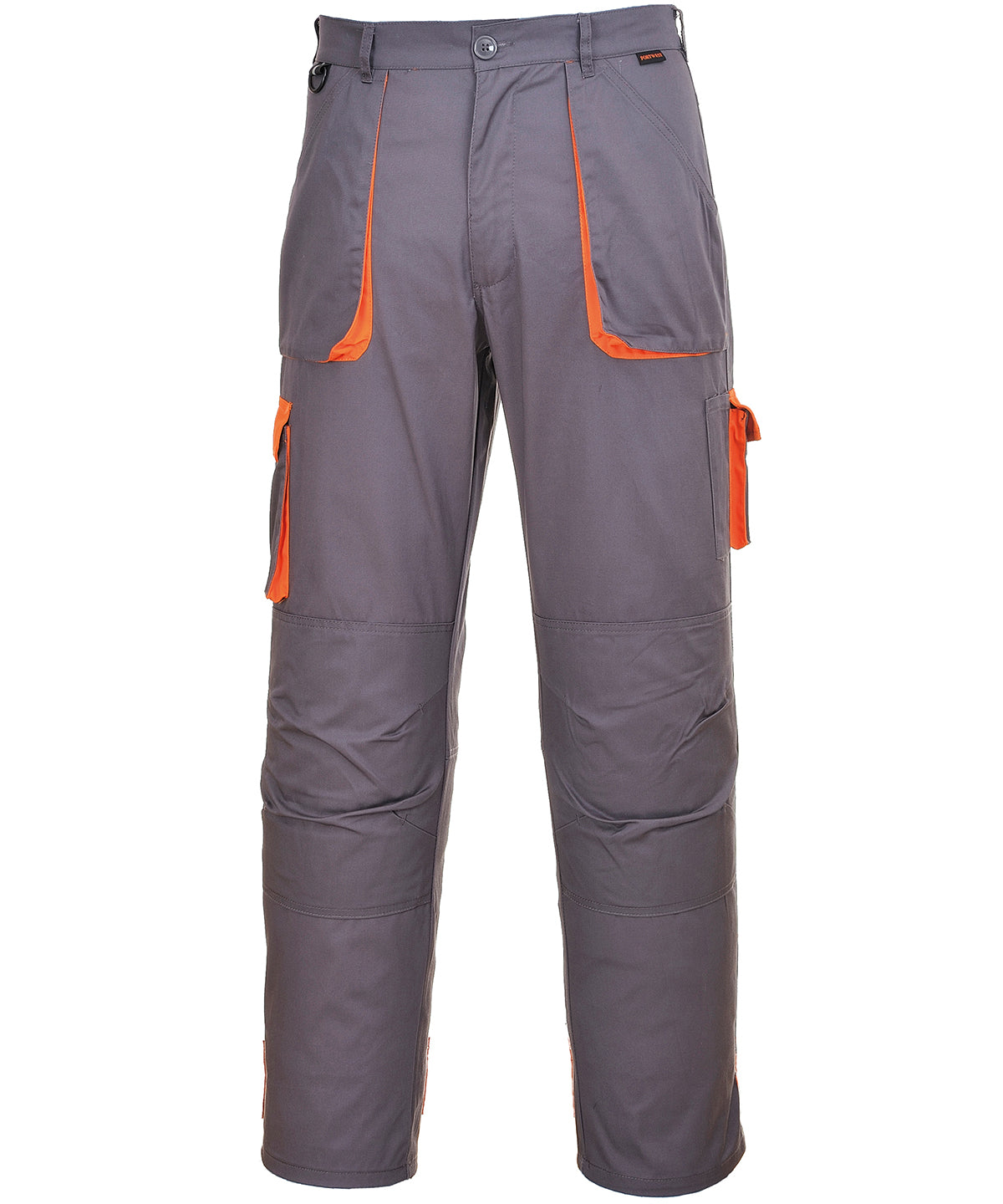 Pantalons de contraste Portwest Texo (TX11) | Gris/Naranja