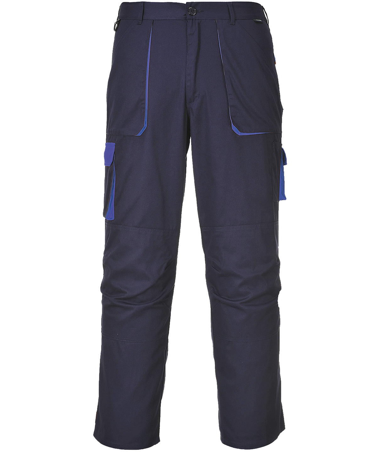 Pantalons de contraste Portwest Texo (TX11) | Azul Marin/Azul Real