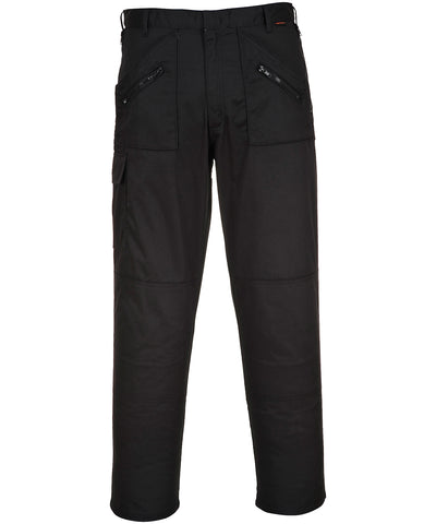 Pantalones de accin (S887) corte regular | Negro