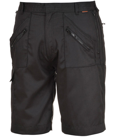 Pantalones cortos de accin (S889) corte regular | Negro