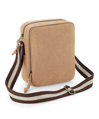 Bolso bandolera mini de lona vintage | Sahara - Sahara