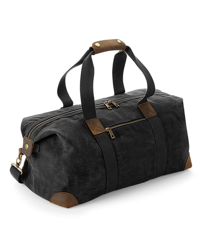 Bolso de lona encerada Heritage | Negro