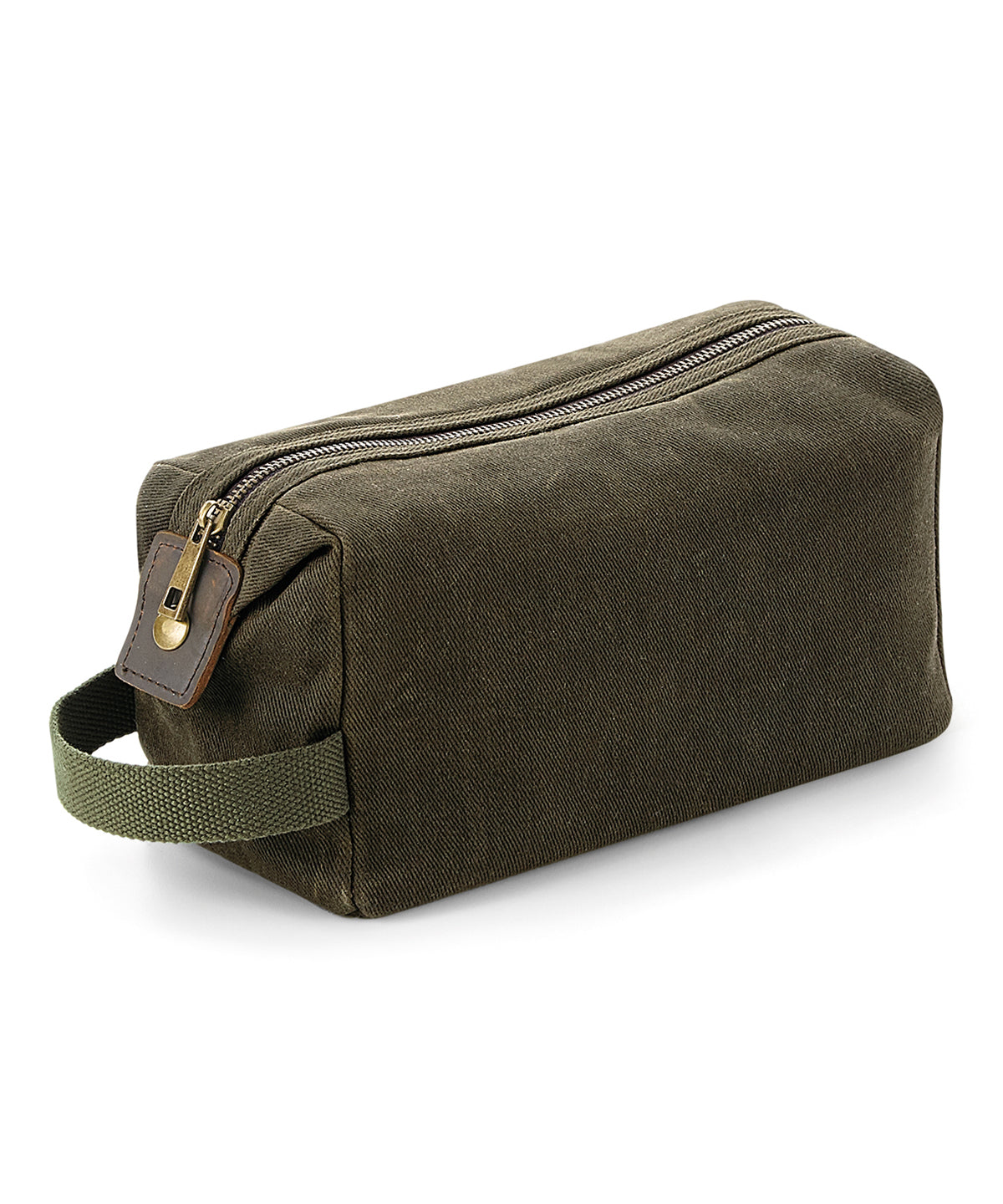 Bolsa de aseo de lona encerada Heritage | Verde Oliva