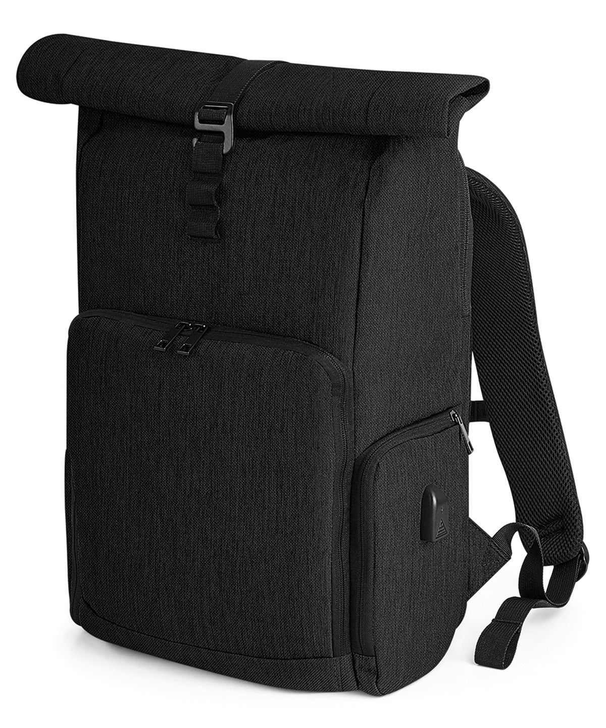 Mochila Q-Tech charge roll-top | Negro