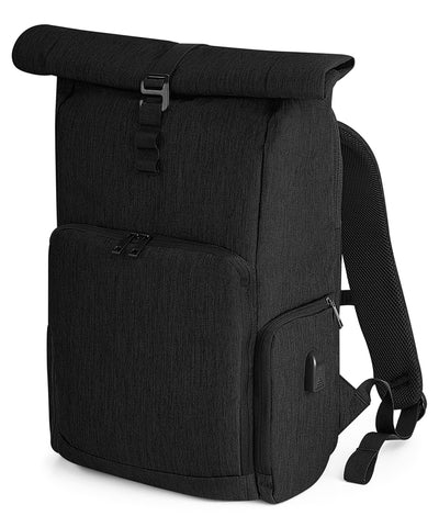 Mochila Q-Tech charge roll-top | Negro