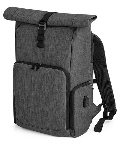 Mochila Q-Tech charge roll-top | Gris Moteado