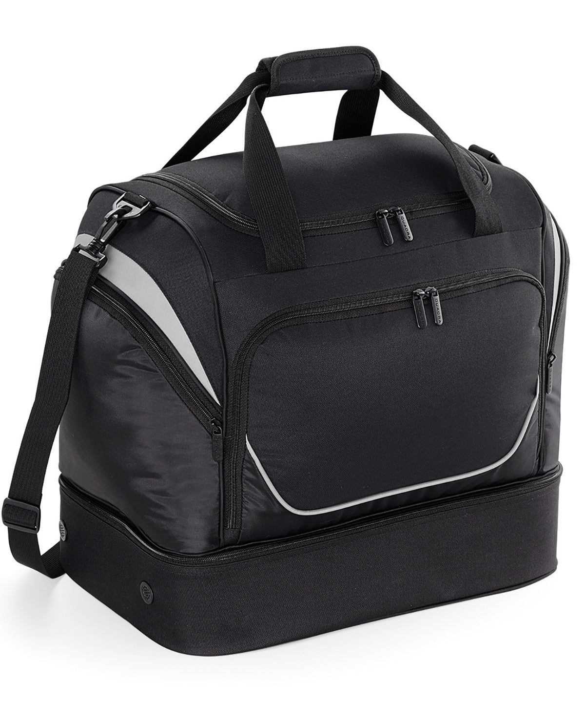 Bolso de viaje resistente Pro Team Hardbase | Negro/Gris Claro