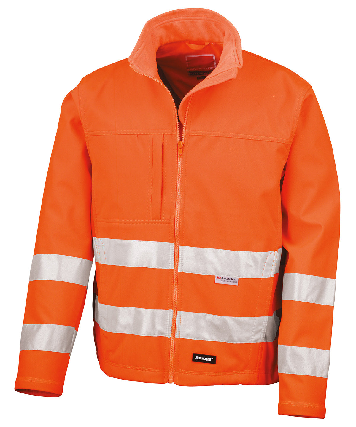 Warnschutz-Softshelljacke | Fluoreszierendes Orange