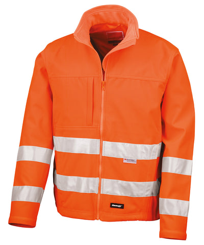 Chaqueta softshell de alta visibilidad | Naranja Fluorescente