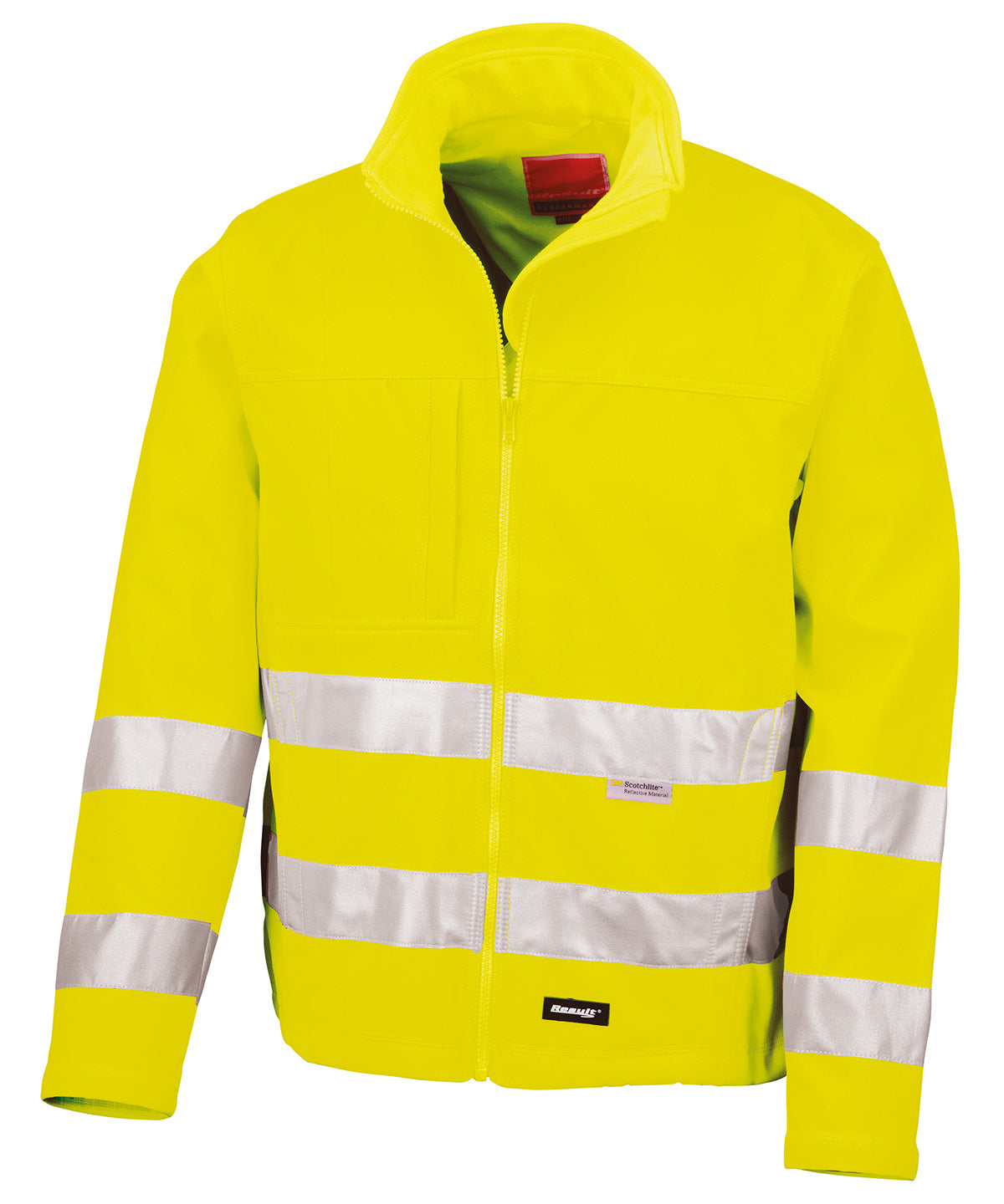 Warnschutz-Softshelljacke | Fluoreszierendes Gelb