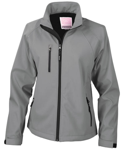 Chaqueta softshell de primera capa para mujer | Gris Plateado