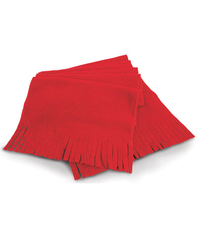 Bufanda de borlas Polartherm | Rojo