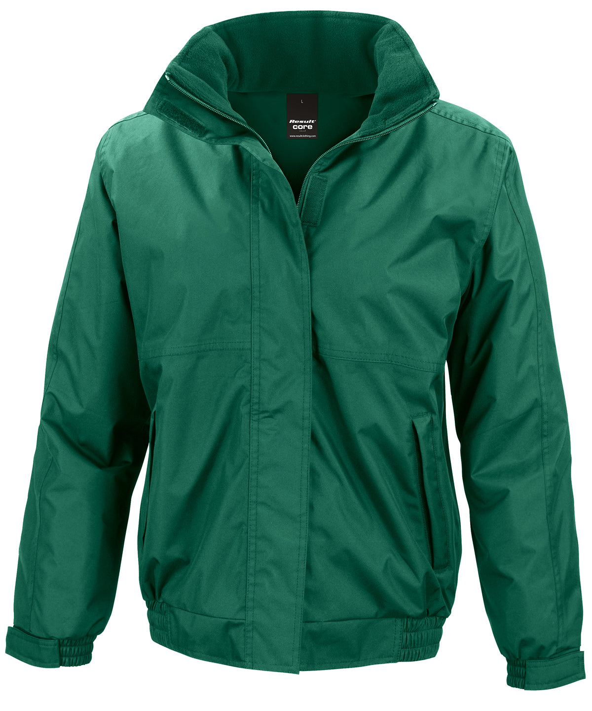 Damen Basic Channel Jacke | Flaschengrün