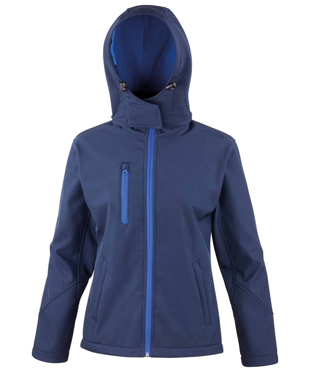 Core TX Performance Softshelljacke mit Kapuze für Damen | Marineblau/Royalblau
