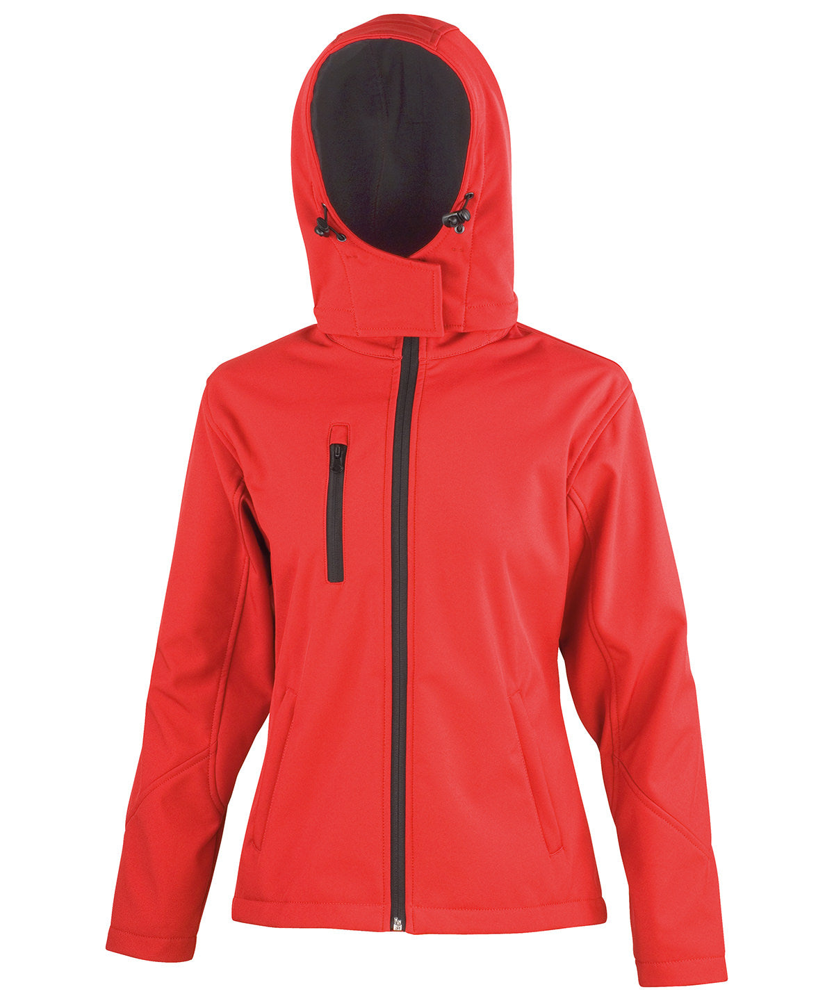 Core TX Performance Softshelljacke mit Kapuze für Damen | Rot/Schwarz
