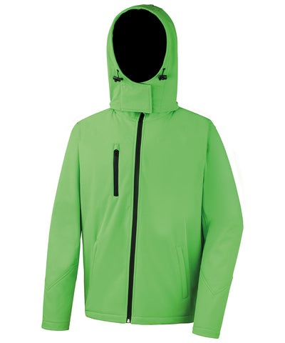 Chaqueta softshell con capucha Core TX de rendimiento | Verde Intenso/Negro