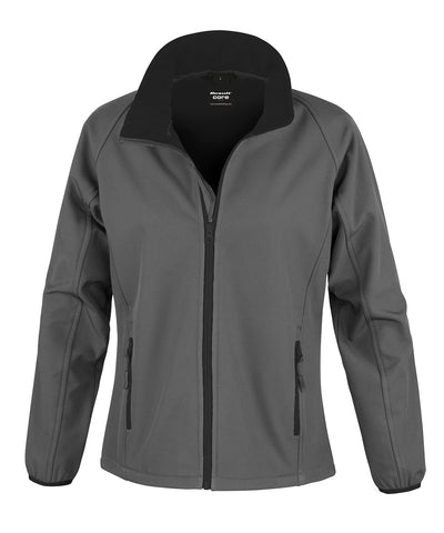 Chaqueta softshell para mujer personalizable Core | Antracita/Negro
